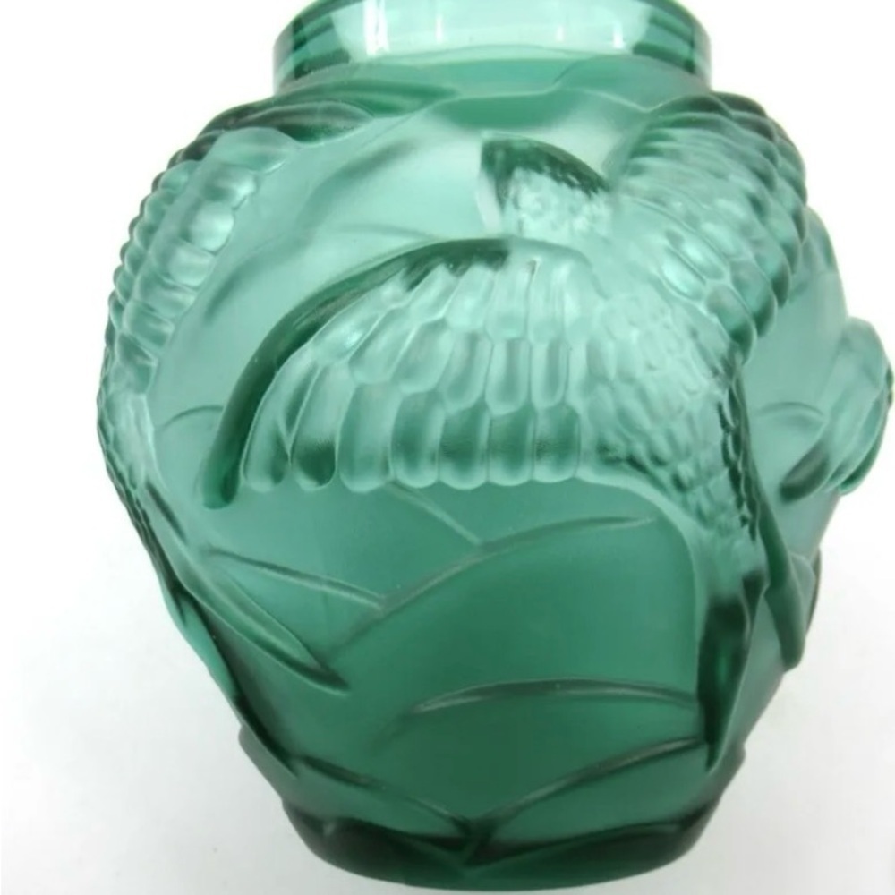 Josef Inwald Barolac Swallows in Flight Vase Vintage GERMAN/Bohemian - Picture 7 of 11